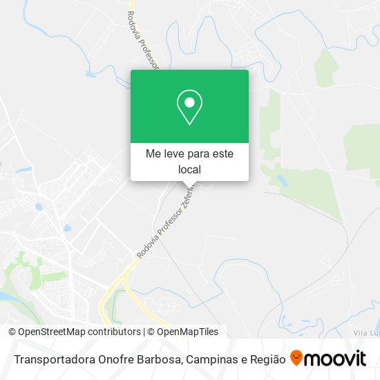 Transportadora Onofre Barbosa mapa