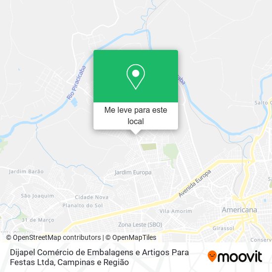 Dijapel Comércio de Embalagens e Artigos Para Festas Ltda mapa