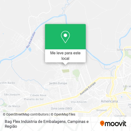 Bag Flex Indústria de Embalagens mapa