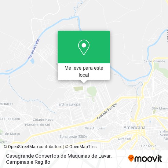 Casagrande Consertos de Maquinas de Lavar mapa