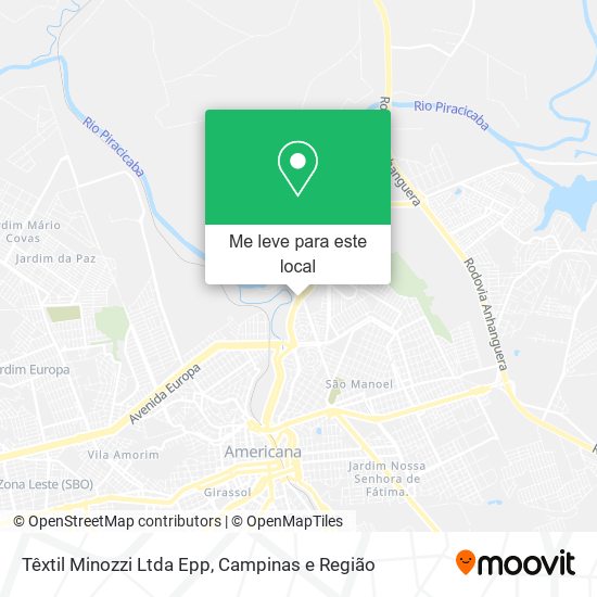 Têxtil Minozzi Ltda Epp mapa