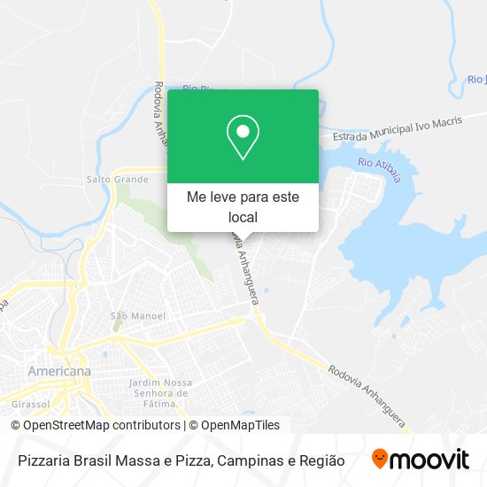 Pizzaria Brasil Massa e Pizza mapa