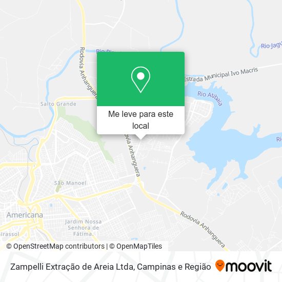 Zampelli Extração de Areia Ltda mapa