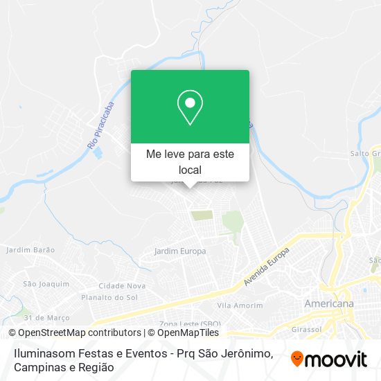 Iluminasom Festas e Eventos - Prq São Jerônimo mapa