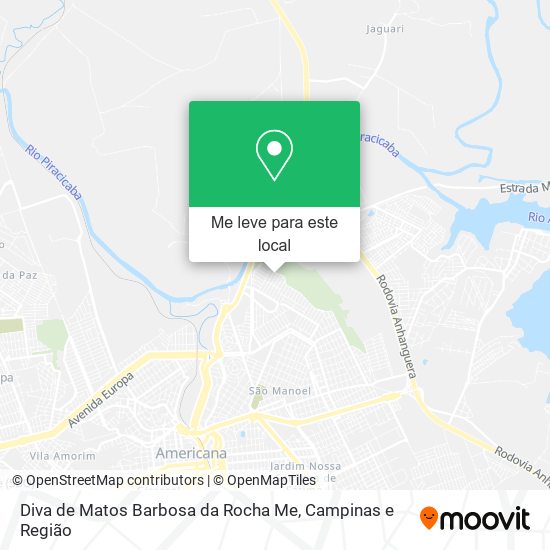 Diva de Matos Barbosa da Rocha Me mapa