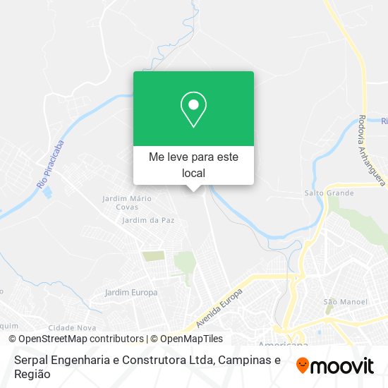 Serpal Engenharia e Construtora Ltda mapa