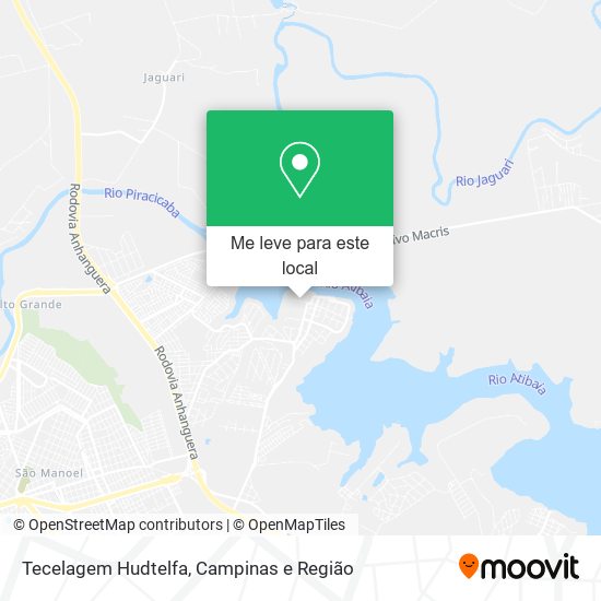 Tecelagem Hudtelfa mapa
