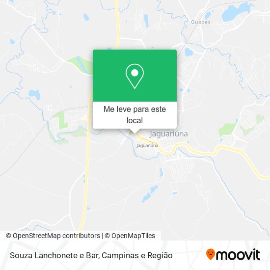 Souza Lanchonete e Bar mapa