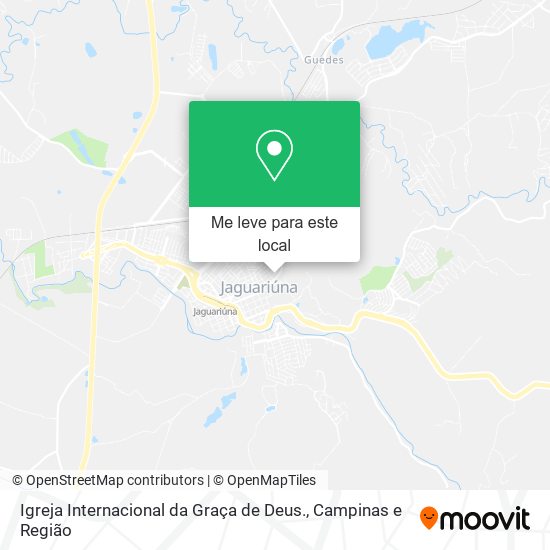 Igreja Internacional da Graça de Deus. mapa