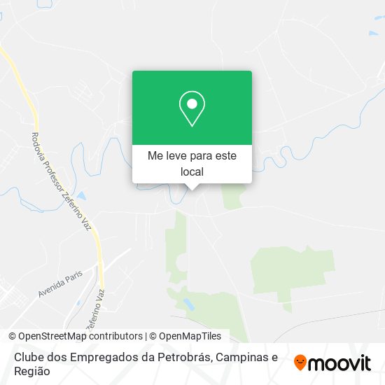 Clube dos Empregados da Petrobrás mapa