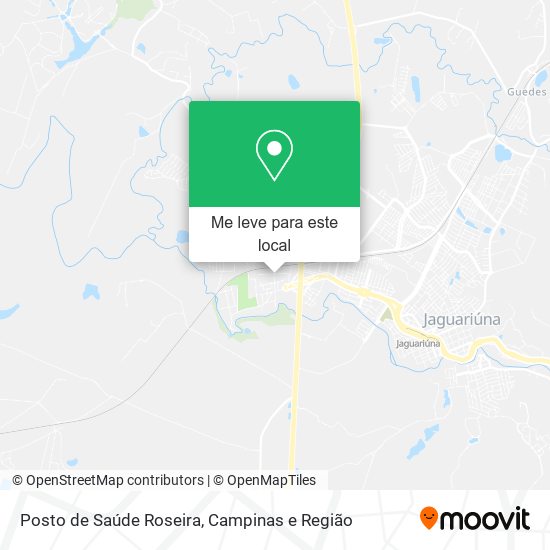 Posto de Saúde Roseira mapa