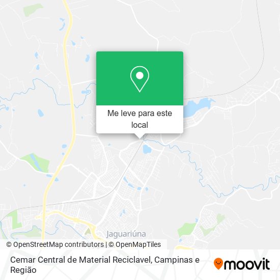 Cemar Central de Material Reciclavel mapa