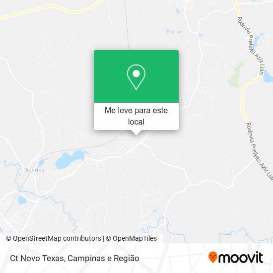 Ct Novo Texas mapa