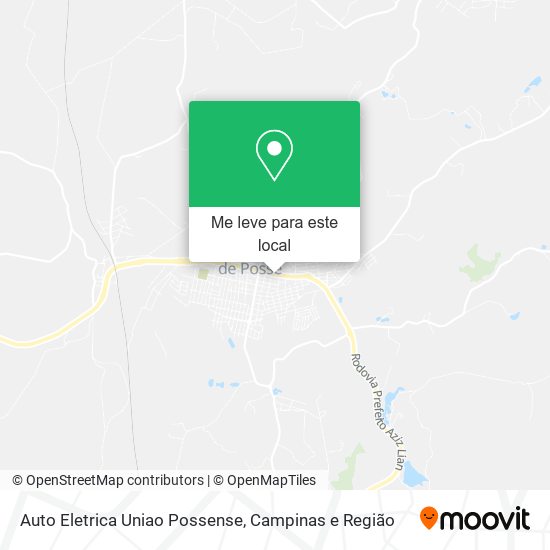 Auto Eletrica Uniao Possense mapa