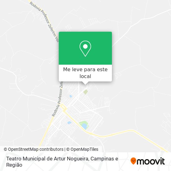 Teatro Municipal de Artur Nogueira mapa