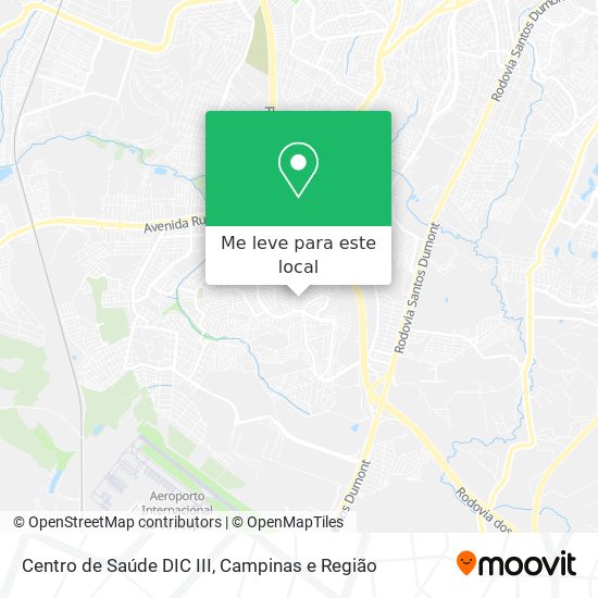 Centro de Saúde DIC III mapa