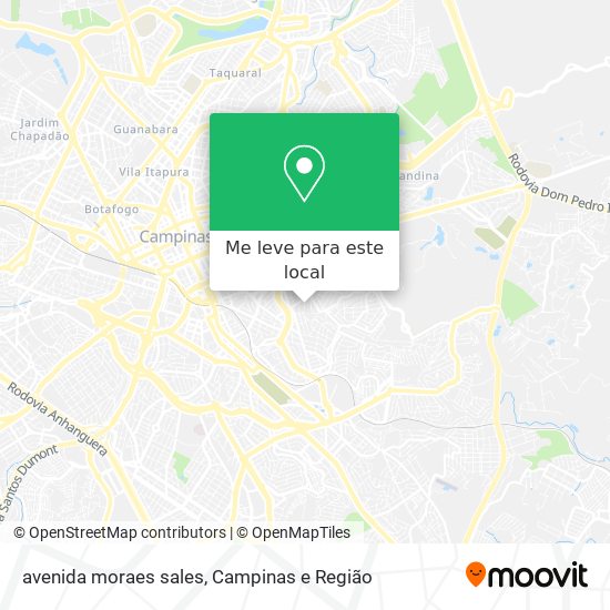 avenida moraes sales mapa