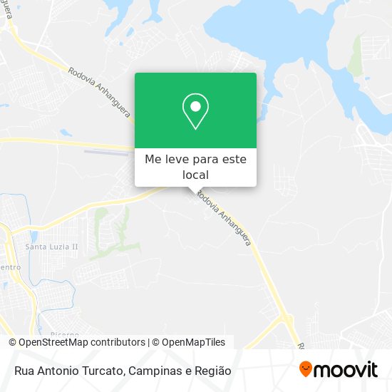 Rua Antonio Turcato mapa