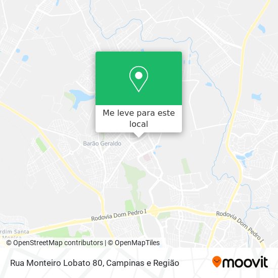 Rua Monteiro Lobato 80 mapa