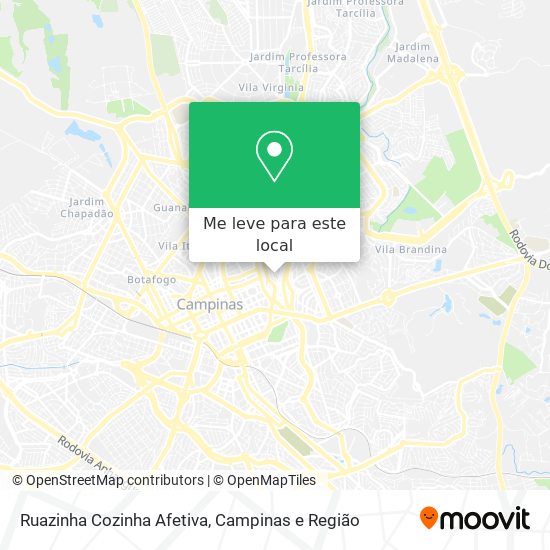 Ruazinha Cozinha Afetiva mapa