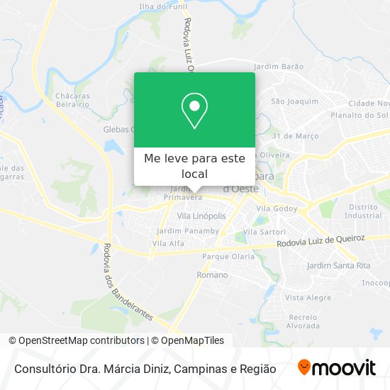 Consultório Dra. Márcia Diniz mapa