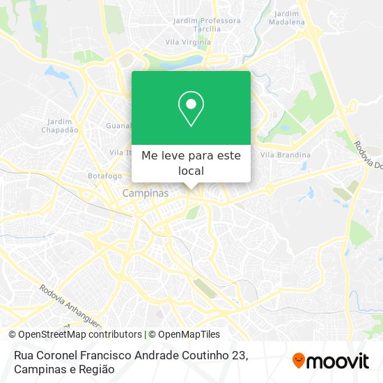 Rua Coronel Francisco Andrade Coutinho 23 mapa