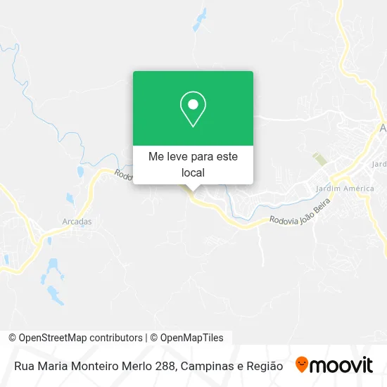 Rua Maria Monteiro Merlo 288 mapa