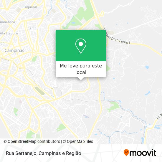 Rua Sertanejo mapa