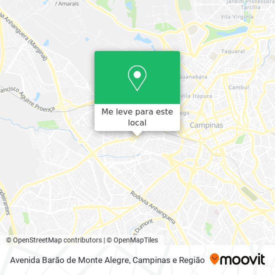 Avenida Barão de Monte Alegre mapa