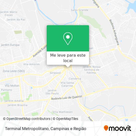 Terminal Metropolitano mapa