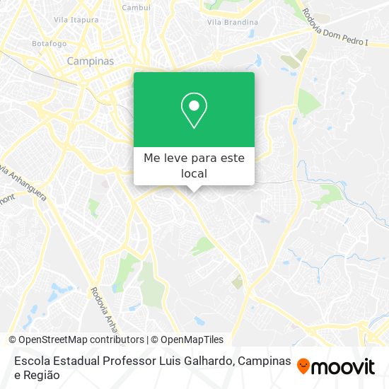 Escola Estadual Professor Luis Galhardo mapa