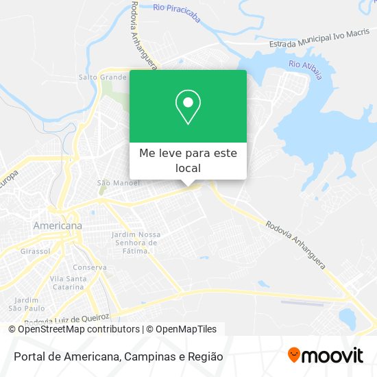 Portal de Americana mapa