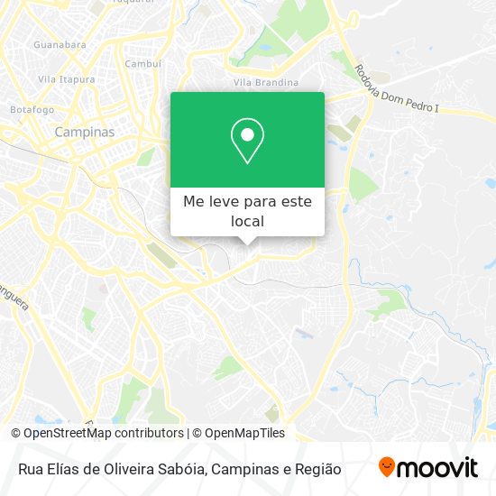 Rua Elías de Oliveira Sabóia mapa