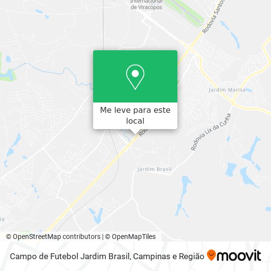 Campo de Futebol Jardim Brasil mapa