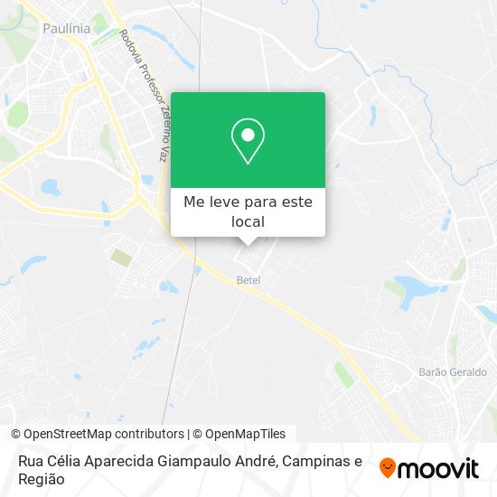 Rua Célia Aparecida Giampaulo André mapa