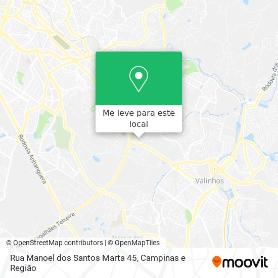 Rua Manoel dos Santos Marta 45 mapa