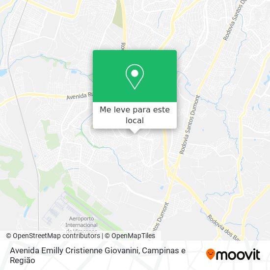 Avenida Emilly Cristienne Giovanini mapa