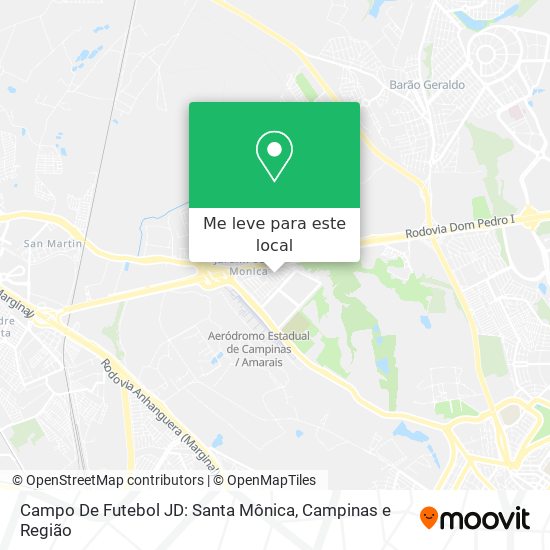 Campo De Futebol JD: Santa Mônica mapa