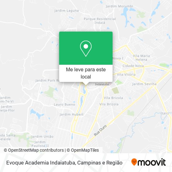 Evoque Academia Indaiatuba mapa