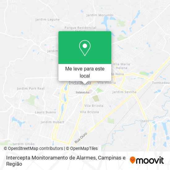 Intercepta Monitoramento de Alarmes mapa