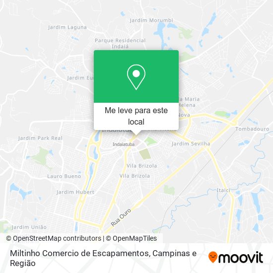 Miltinho Comercio de Escapamentos mapa