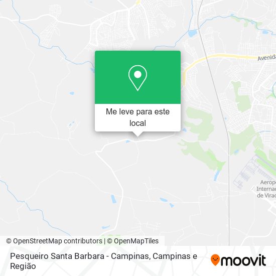 Pesqueiro Santa Barbara - Campinas mapa