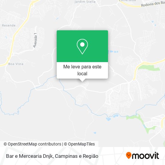 Bar e Mercearia Dnjk mapa