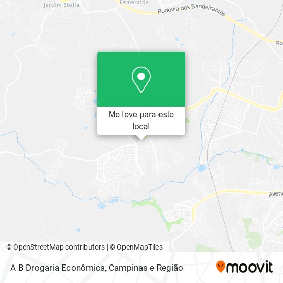 A B Drogaria Econômica mapa