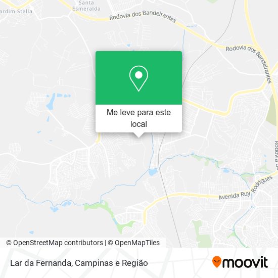 Lar da Fernanda mapa