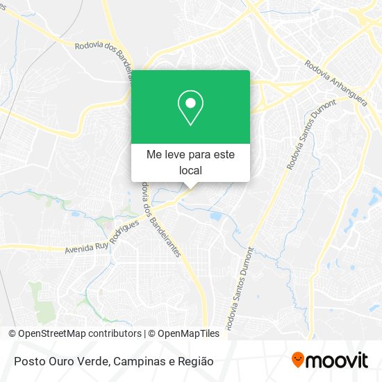 Posto Ouro Verde mapa