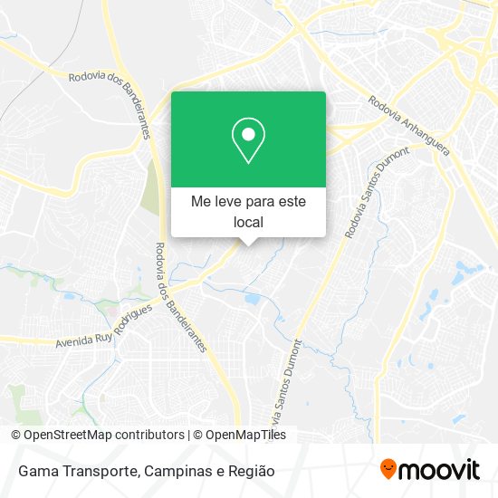 Gama Transporte mapa