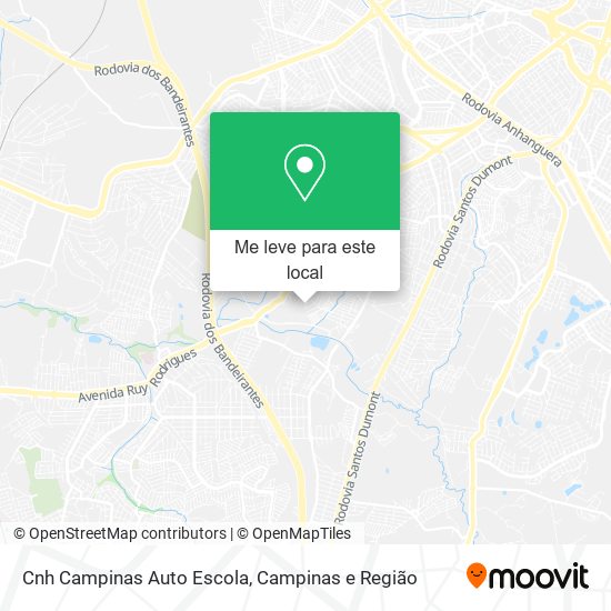 Cnh Campinas Auto Escola mapa