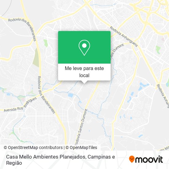 Casa Mello Ambientes Planejados mapa