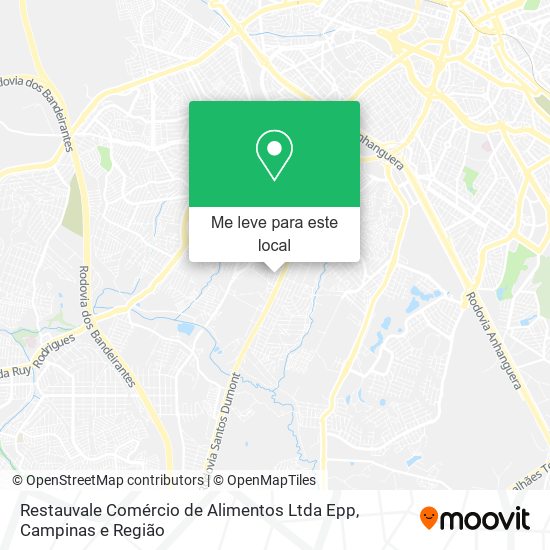 Restauvale Comércio de Alimentos Ltda Epp mapa